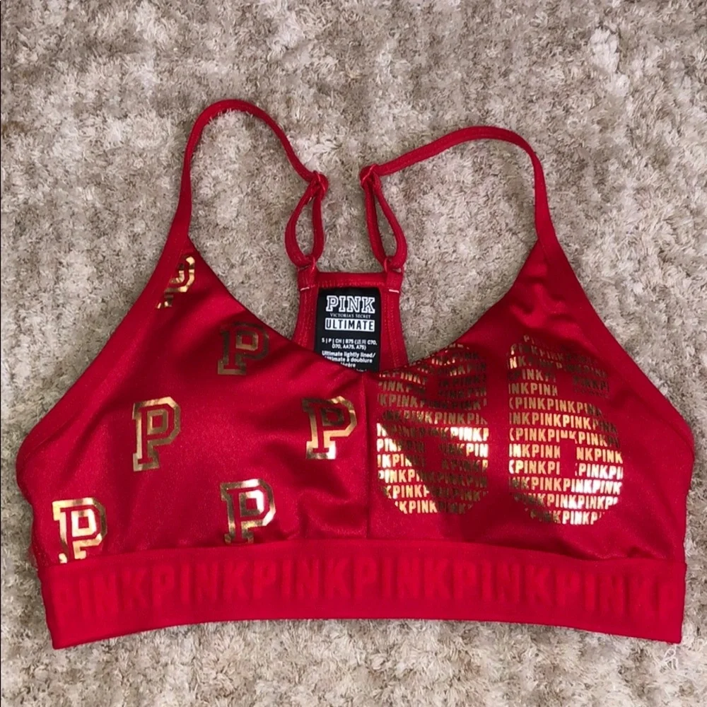 NWOT PINK sports bra - Picture 1 of 3
